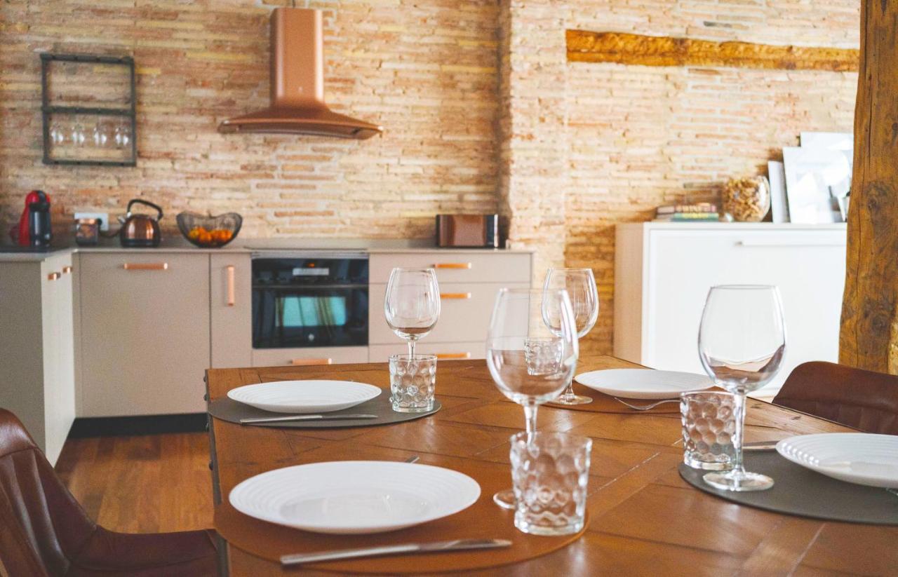 Ferienwohnung Lux Wood Loft With Air Con & Lift Logroño Exterior foto